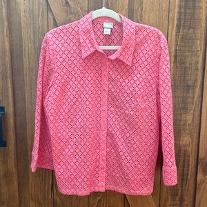 Beautiful like new salmon pink XL blouse by Sigurd Olsen Sport